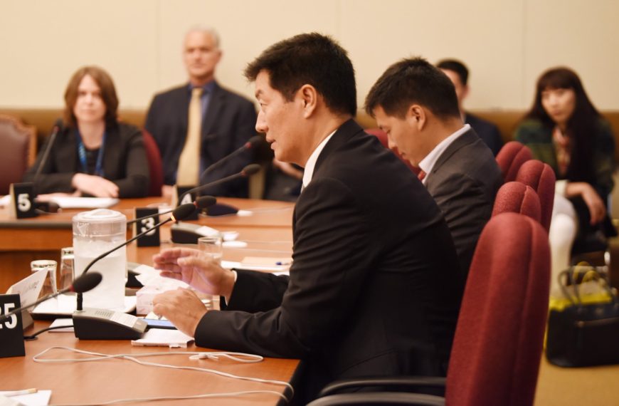 Sikyong Dr. Lobsang Sangay testifies before the Senate Standing Committee…