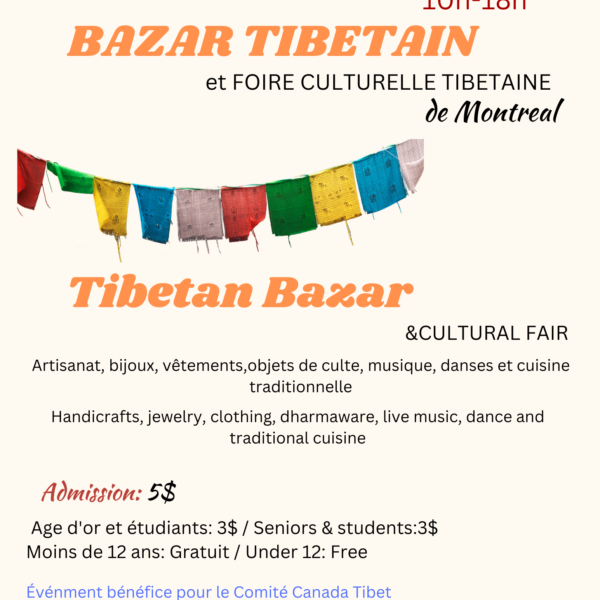 Montreal Tibet Bazar is back this year