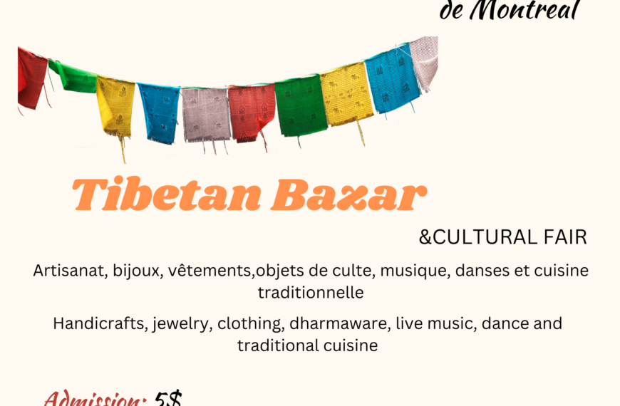 Montreal Tibet Bazar is back this year