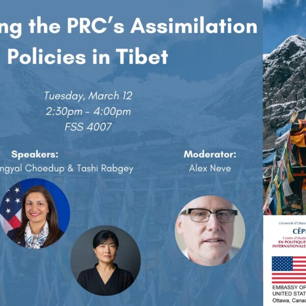 Pioneering Seminar on Tibetan Rights to Spotlight U.S.-Canada…