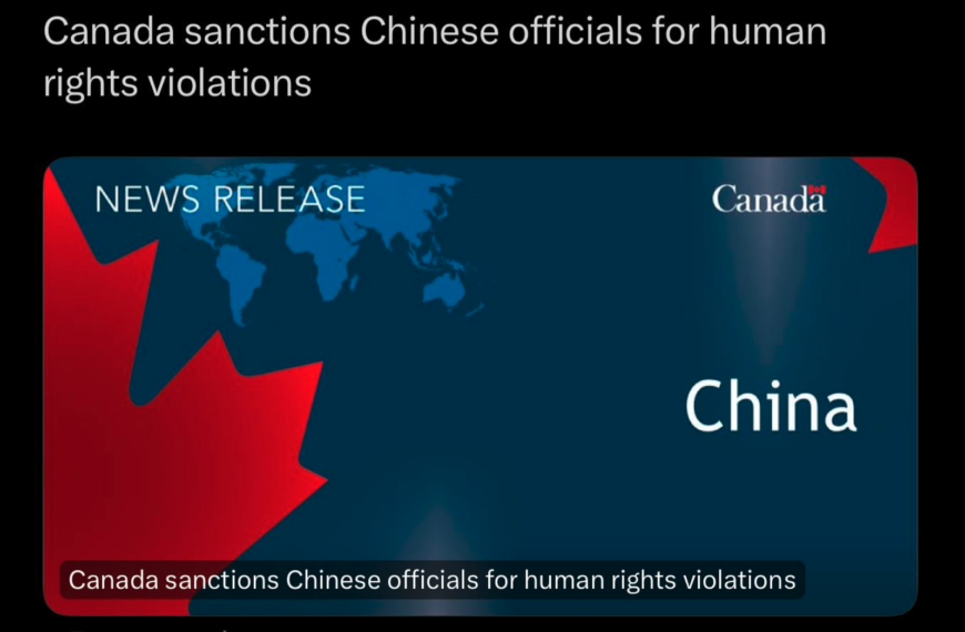 Canada Tibet Committee Welcomes Sanctions Against Chinese Officials…